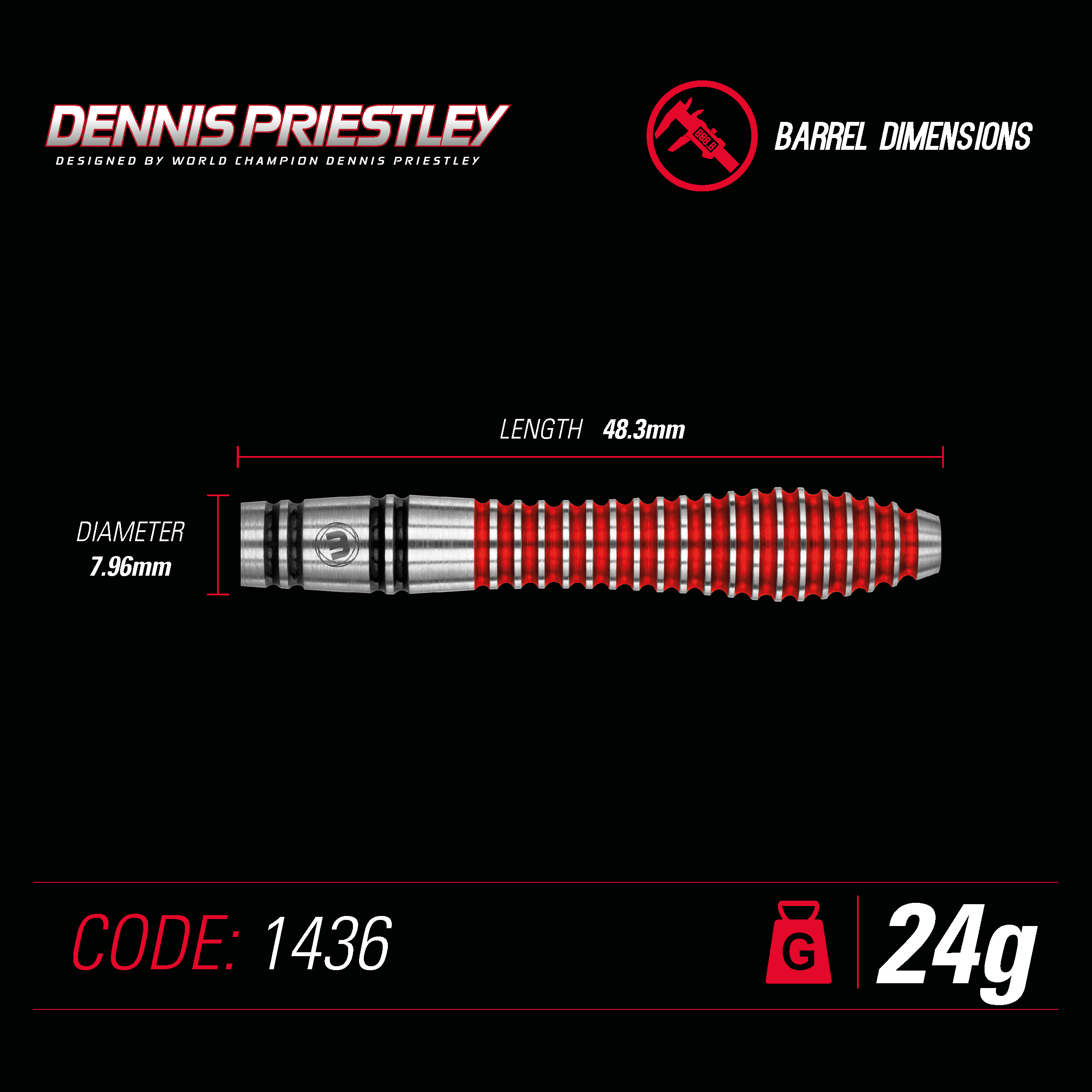 Dennis Priestley Special Edition Darts