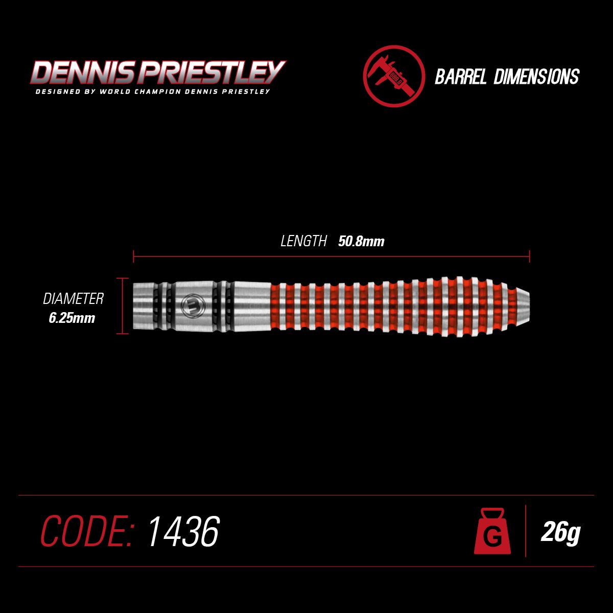 Dennis Priestley Special Edition Darts