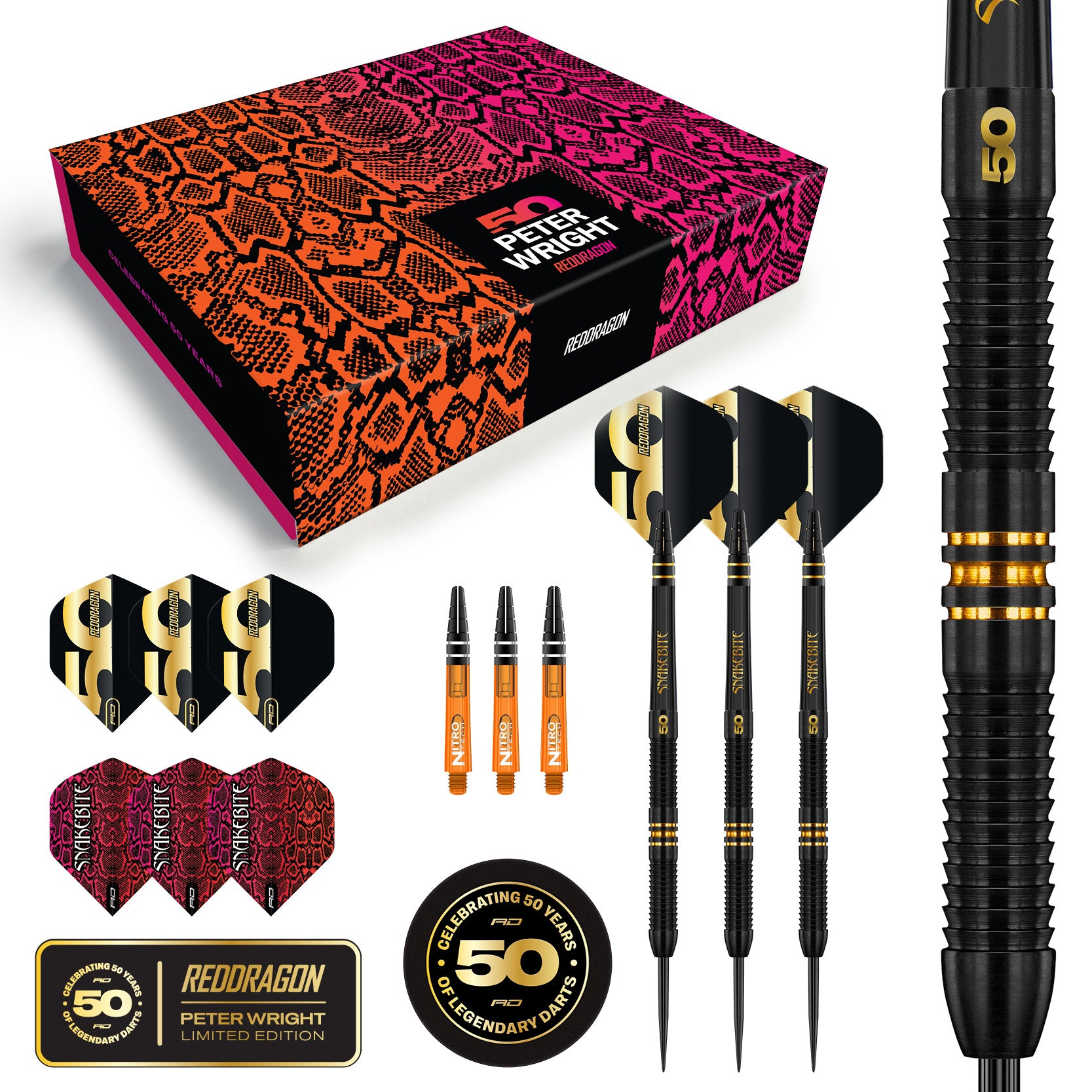 Peter Wright 50 Year Limited Edition Set