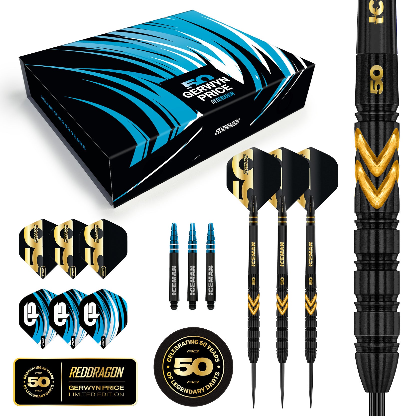 Gerwyn Price 50 Year Limited Edition Set