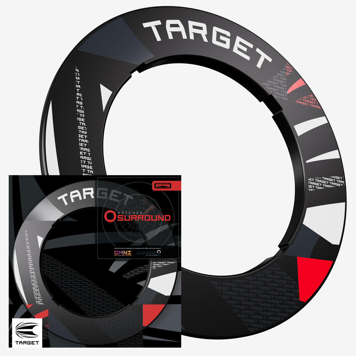 Target Patterned Notched Surround