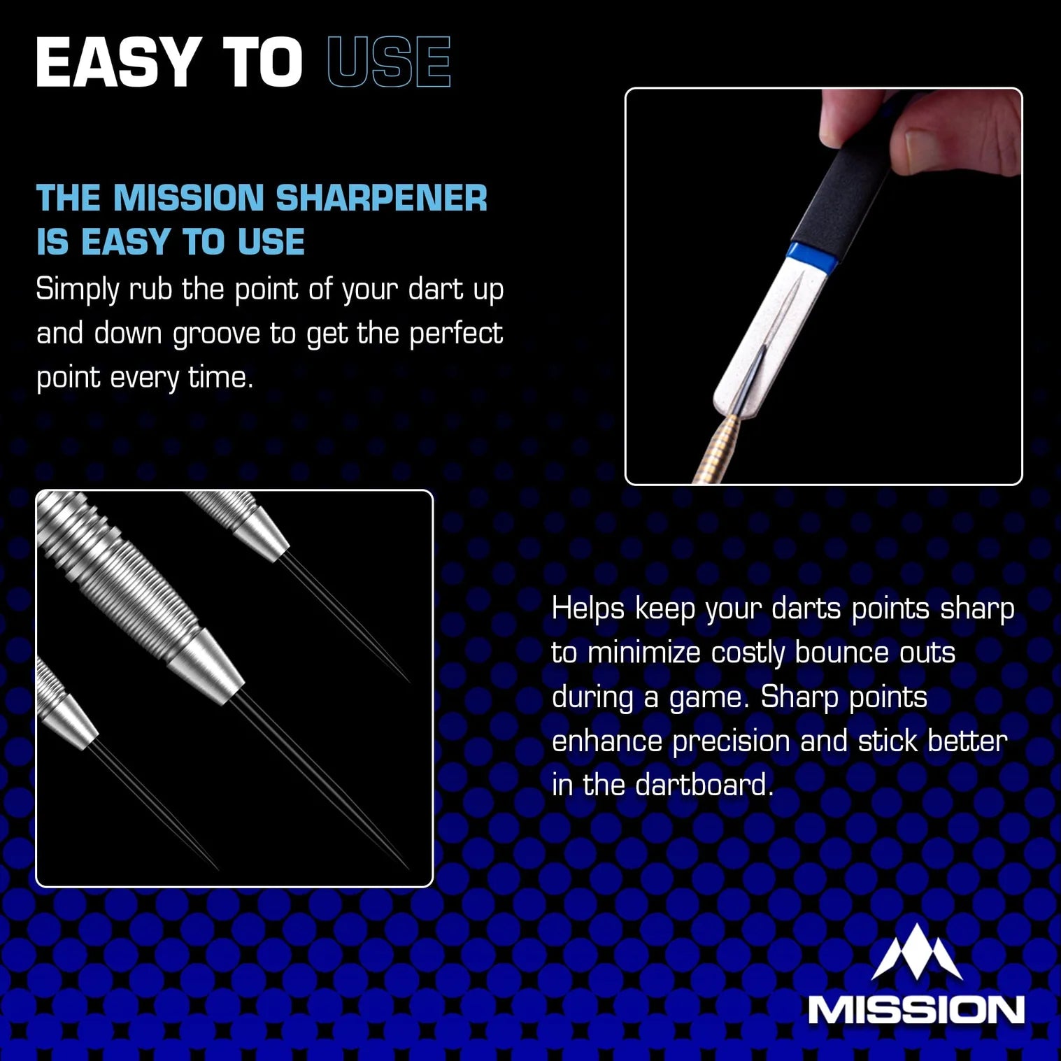 Mission Diamond Point Sharpener