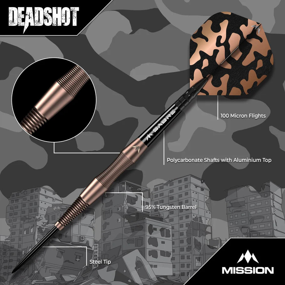 Mission Dead Shot Darts 95%
