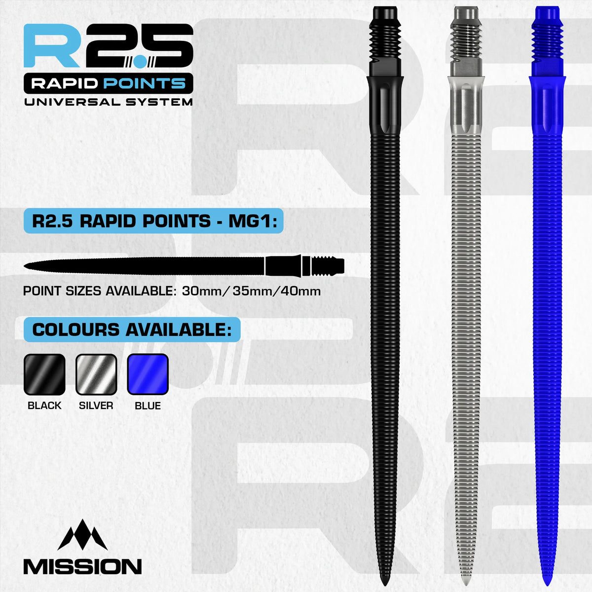 Mission R2.5 Rapid Dart Points - MG1