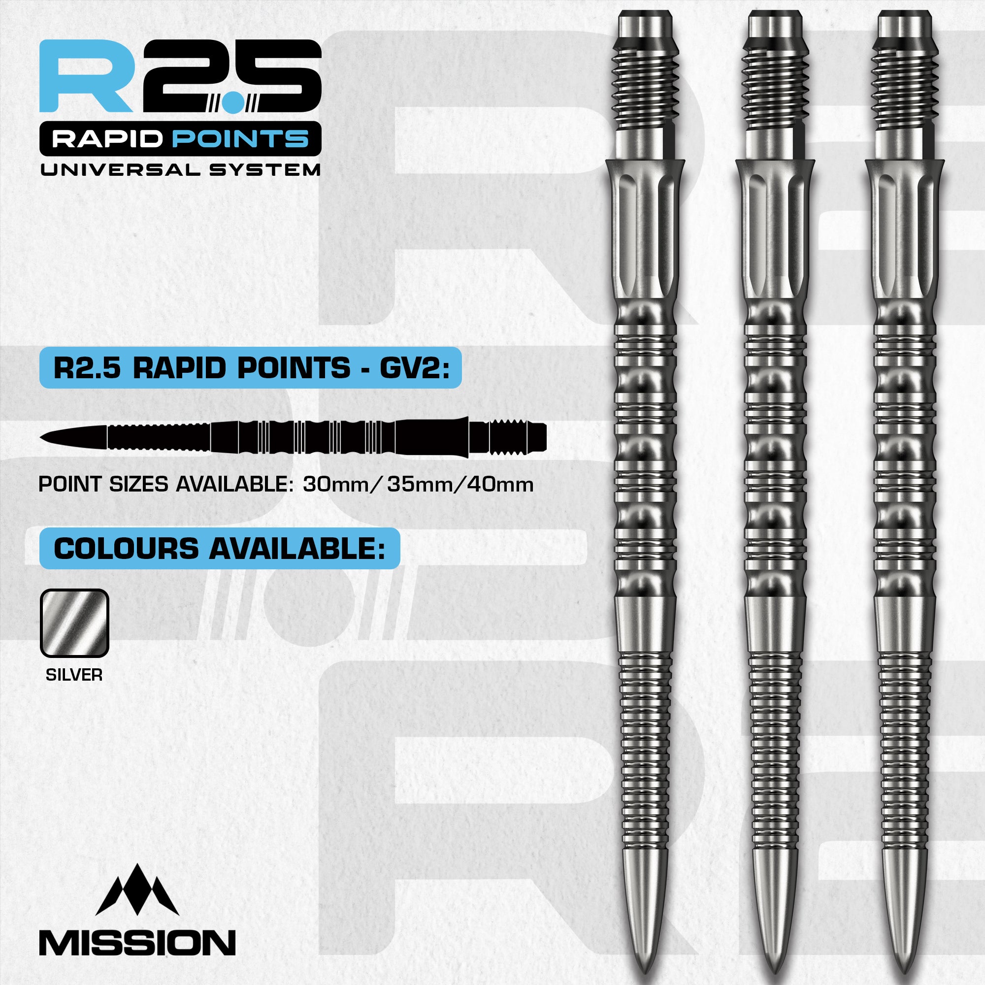 Mission R2.5 Rapid Dart Points - GV2