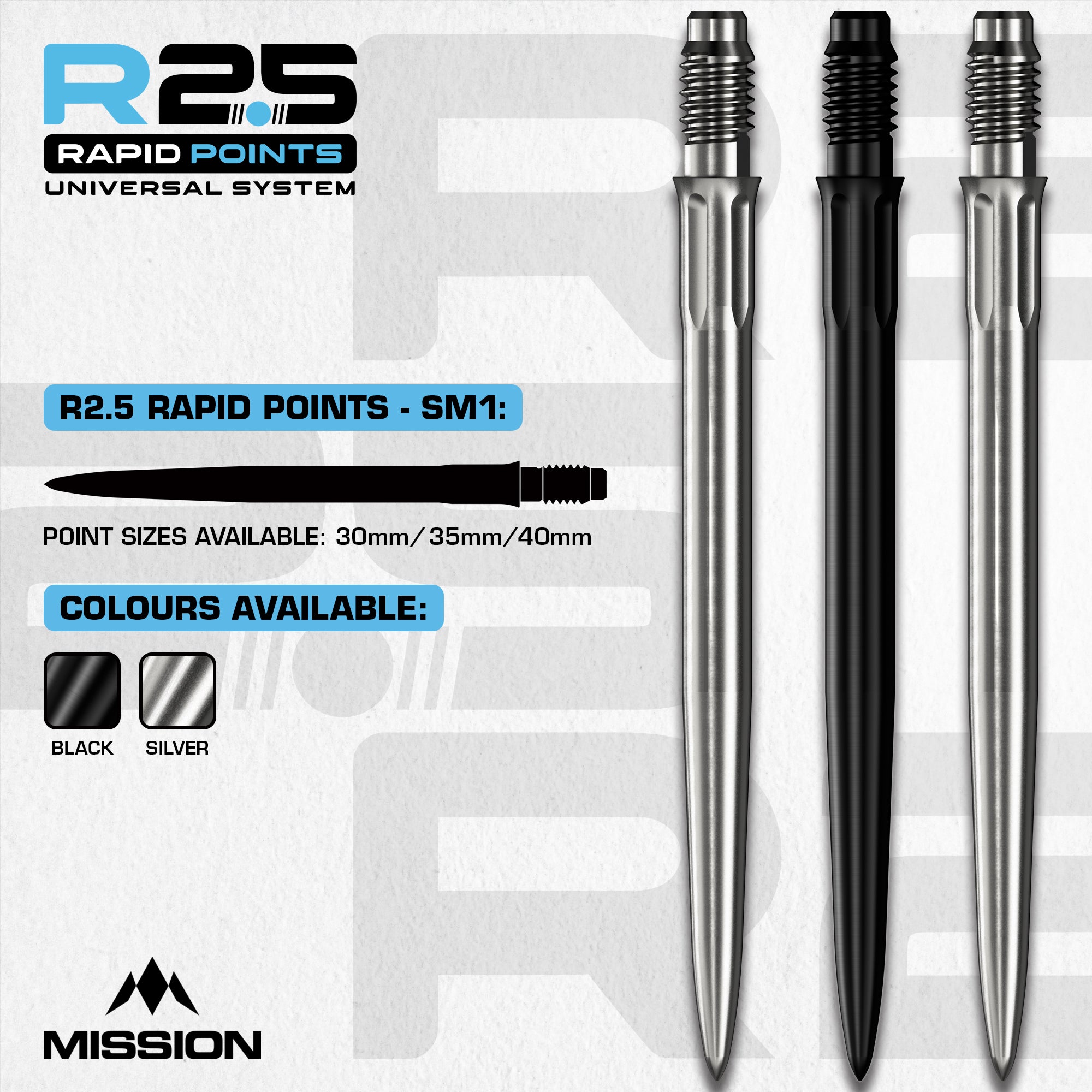 Mission R2.5 Rapid Dart Points - SM1