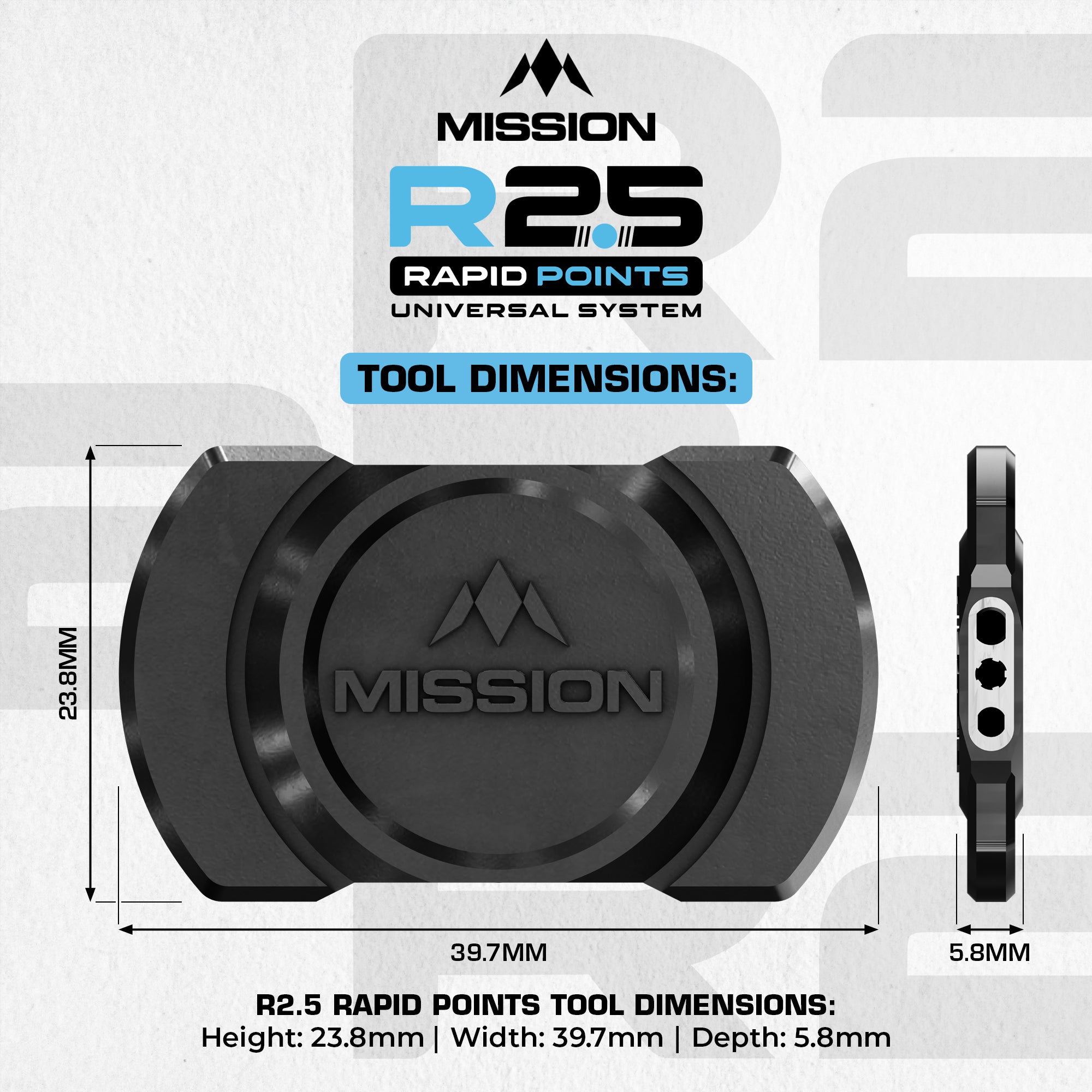 Mission R2.5 Rapid Dart Points Tool