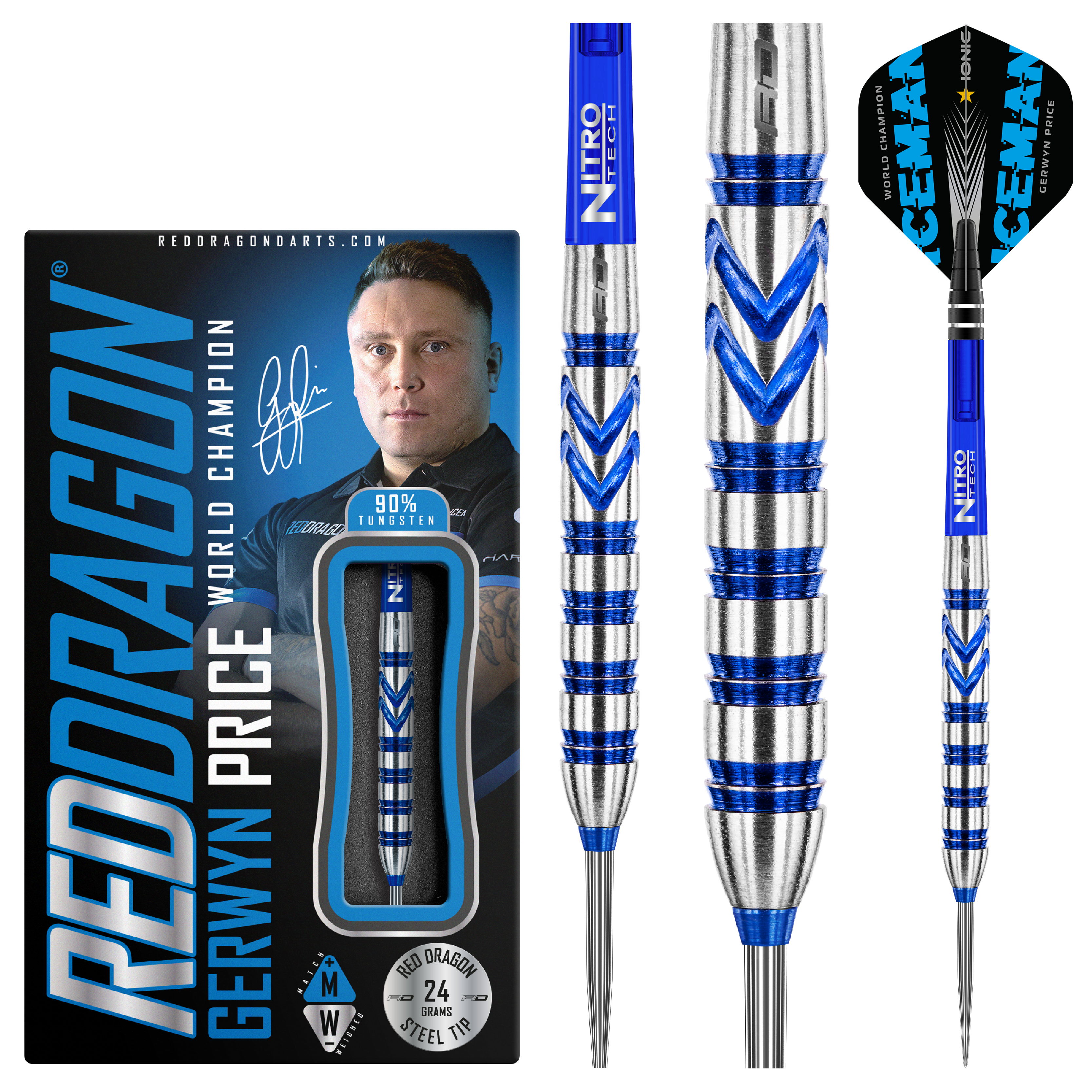 Gerwyn Price Blue Originals darts